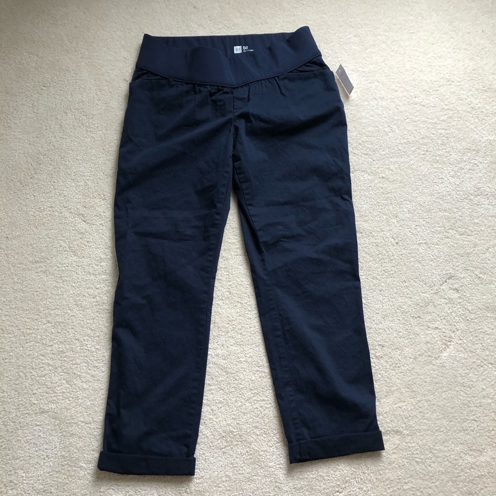 GAP Maternity Girlfriend Khaki Navy Pants